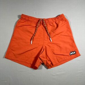 A24‎ Films Movie Swim Shorts Mens XS Orange Trunks Logo